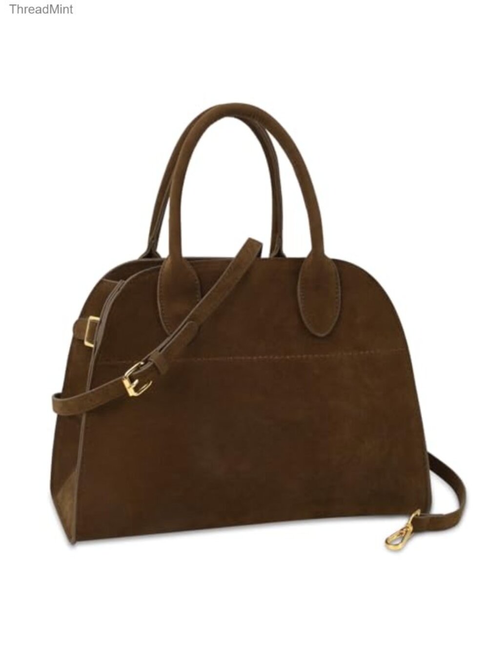 Suede Tote Bag for Women Vintage Top Handle Satchel Crossbody Vegan Leather